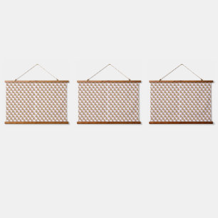 Brightly coloured wrapping paper with a festive pa hanging tapestry