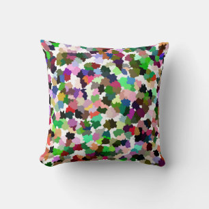 Brightly Colourful Multi-Colour Pattern Throw Pillow