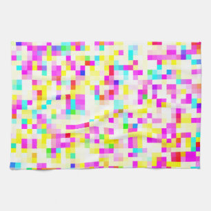 Brightly Colourful Multicolor Mosaic Pattern Kitchen Towel