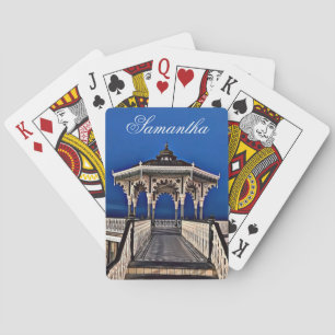 Brighton and Hove Bandstand Digital Painting Playing Cards