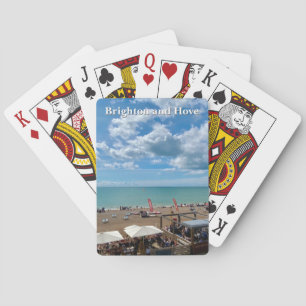 Brighton and Hove Beach on a Summer Day Playing Cards
