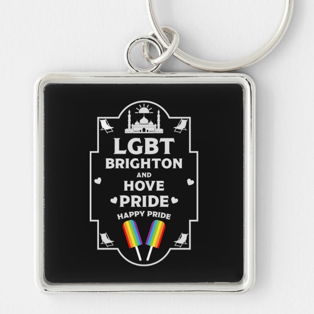 Brighton and Hove pride Keychain (Front)