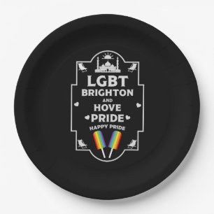 Brighton and Hove pride Paper Plate