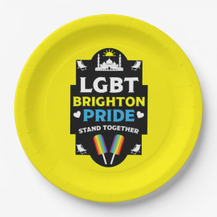Brighton and Hove pride Paper Plate