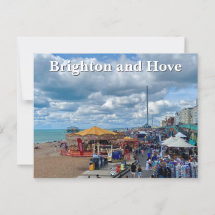 Brighton and Hove Seafront Photo Postcard
