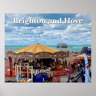 Brighton and Hove Seafront Promenade Poster