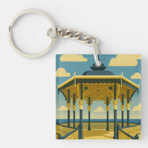 Brighton Bandstand – Coastal Architecture Art Keychain