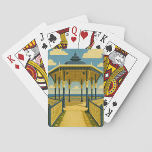 Brighton Bandstand – Coastal Architecture Art Playing Cards