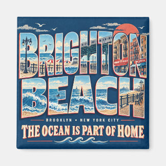 Brighton Beach Brooklyn New York City Magnet