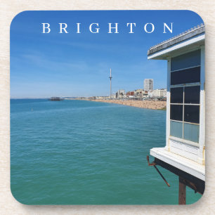 Brighton beach from the pier coasters