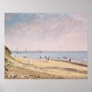Brighton Beach (oil on canvas) Poster