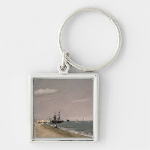 Brighton Beach with colliers, 1824 Keychain