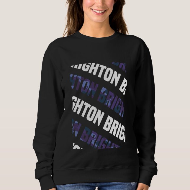 Brighton Camo Pattern Purple Camouflage Sweatshirt (Front)