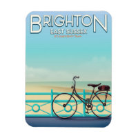 Brighton, East Sussex vintage travel poster. Postc