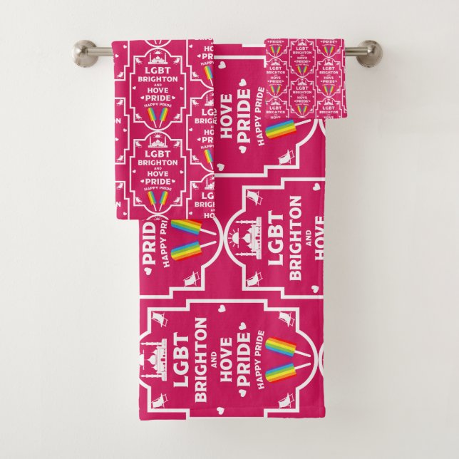 Brighton Gay Pride Bath Towel Set (Insitu)
