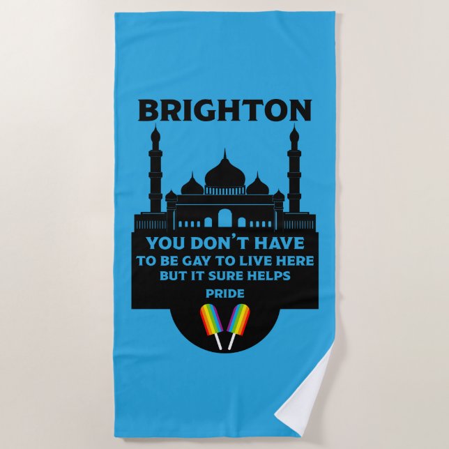 Brighton Gay Pride Beach Towel (Front)
