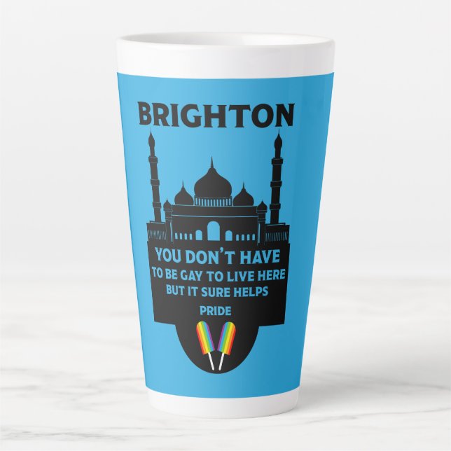 Brighton Gay Pride Latte Mug (Front)
