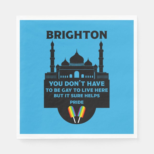 Brighton Gay Pride Napkin (Front)