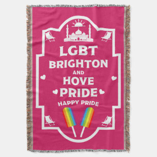 Brighton Gay Pride Throw Blanket