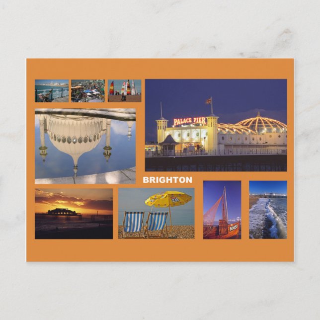 Brighton multi-image postcard (Front)