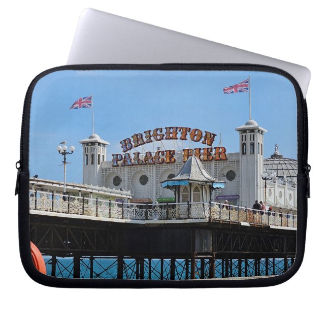 Brighton Palace Pier view laptop case (Front)