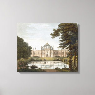 Brighton Pavilion: Proposed view of the garden wit Canvas Print