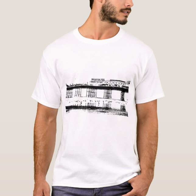 Brighton Pier -1 T-Shirt (Front)