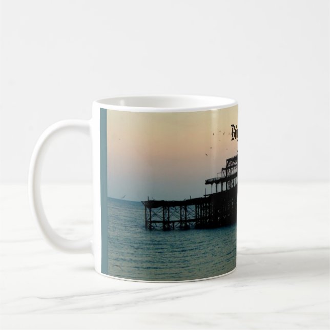 Brighton Pier Coffee Mug (Left)