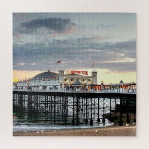Brighton Pier Sunset Jigsaw Puzzle