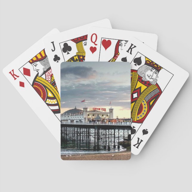 Brighton Pier Sunset Playing Cards (Back)