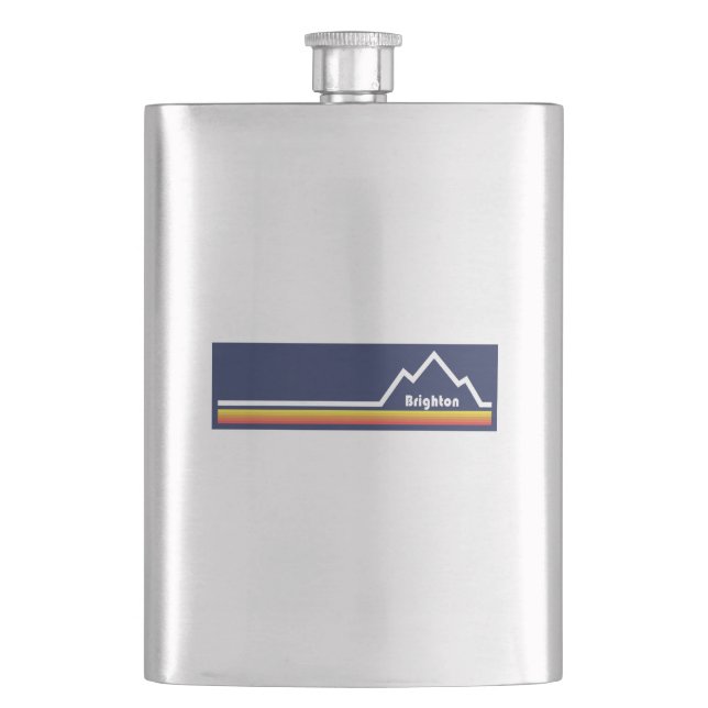 Brighton Resort, Utah Hip Flask (Front)
