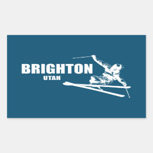 Brighton Resort Utah Skier Sticker