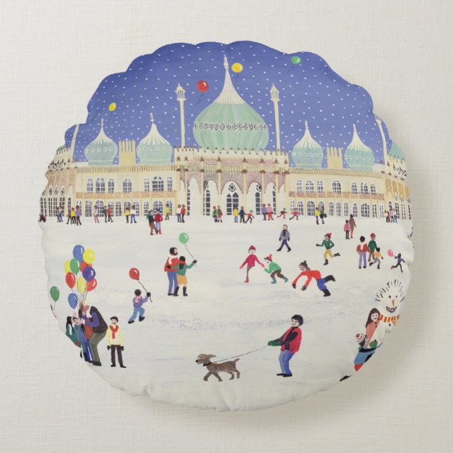 Brighton Royal Pavilion Round Pillow (Front)