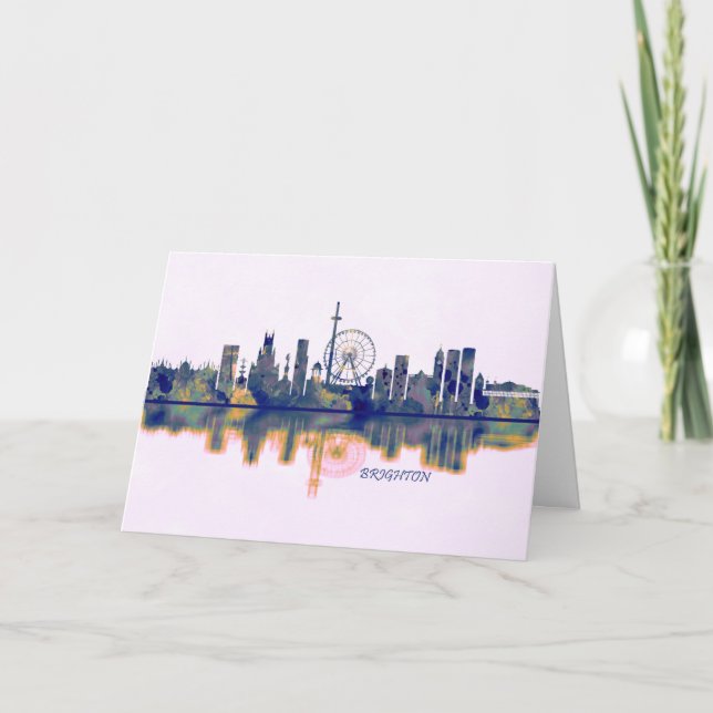 Brighton Skyline Holiday Card (Front)