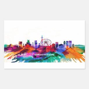 Brighton Skyline Sticker