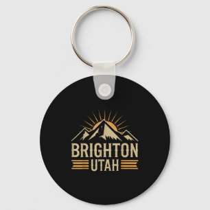 Brighton utah mountain skiing vacation ski utah keychain