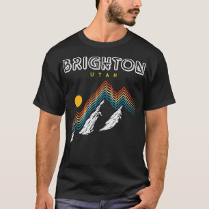 Brighton Utah USA Ski Resort 1980s Retro 1 T-Shirt