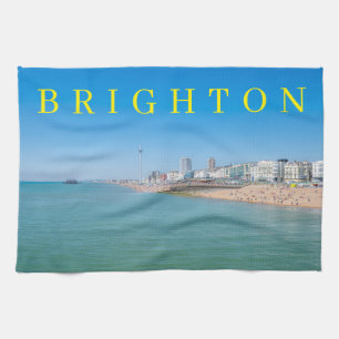 Brighton view tea towel