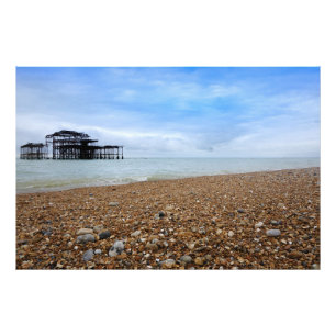 Brighton West Pier landscape Photo Print
