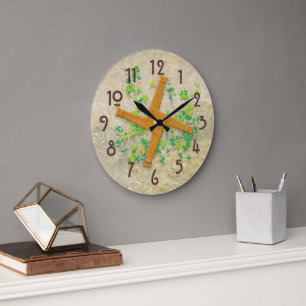 Brigid Cross Large Clock