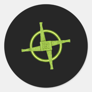 Brigid’s Cross Pagan Christian Irish Shirt St Patr Classic Round Sticker