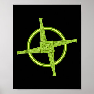 Brigid’s Cross Pagan Christian Irish Shirt St Patr Poster