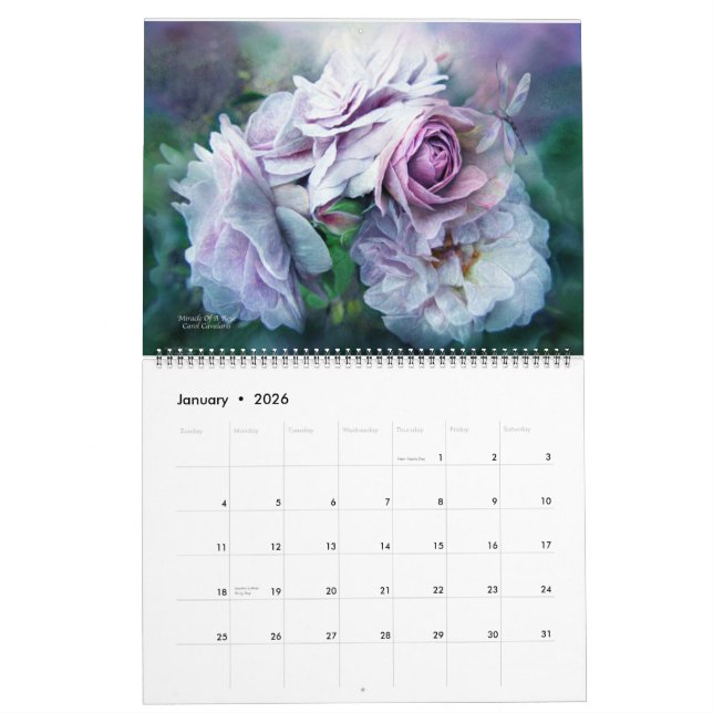 Brigitte's Roses Art Calendar 2015 (Jan 2026)