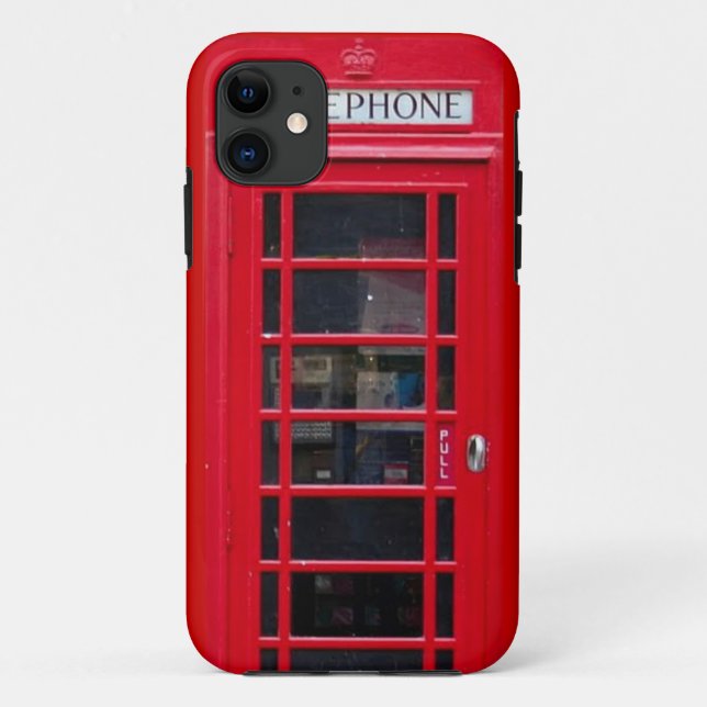 Briitish Telephone Booth for Iphone cover (Back)