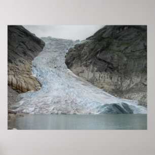 Brikdalsbreen Glacier Poster