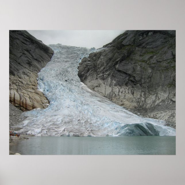 Brikdalsbreen Glacier Poster (Front)
