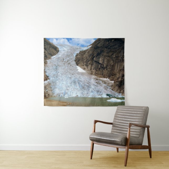 Briksdal Glacier in 1984. Tapestry (In Situ (Horizontal))