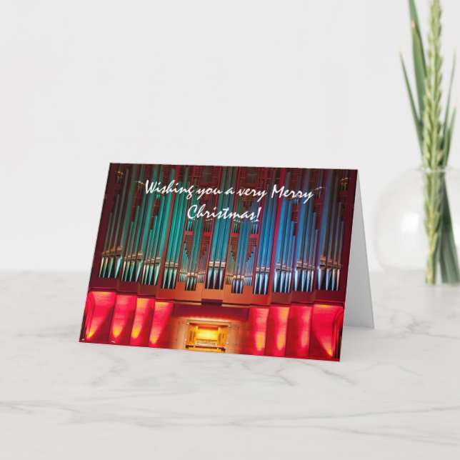 Brillamment carte de Noël d'organe de couleur (Devant)