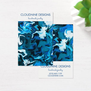 Brillant Bleu Paint Fils Élevant Collier Bijoux