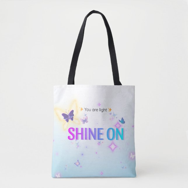 ✨ Brille Sur Papillon Fourre-tout - Vous Êtes Sac  (Devant)